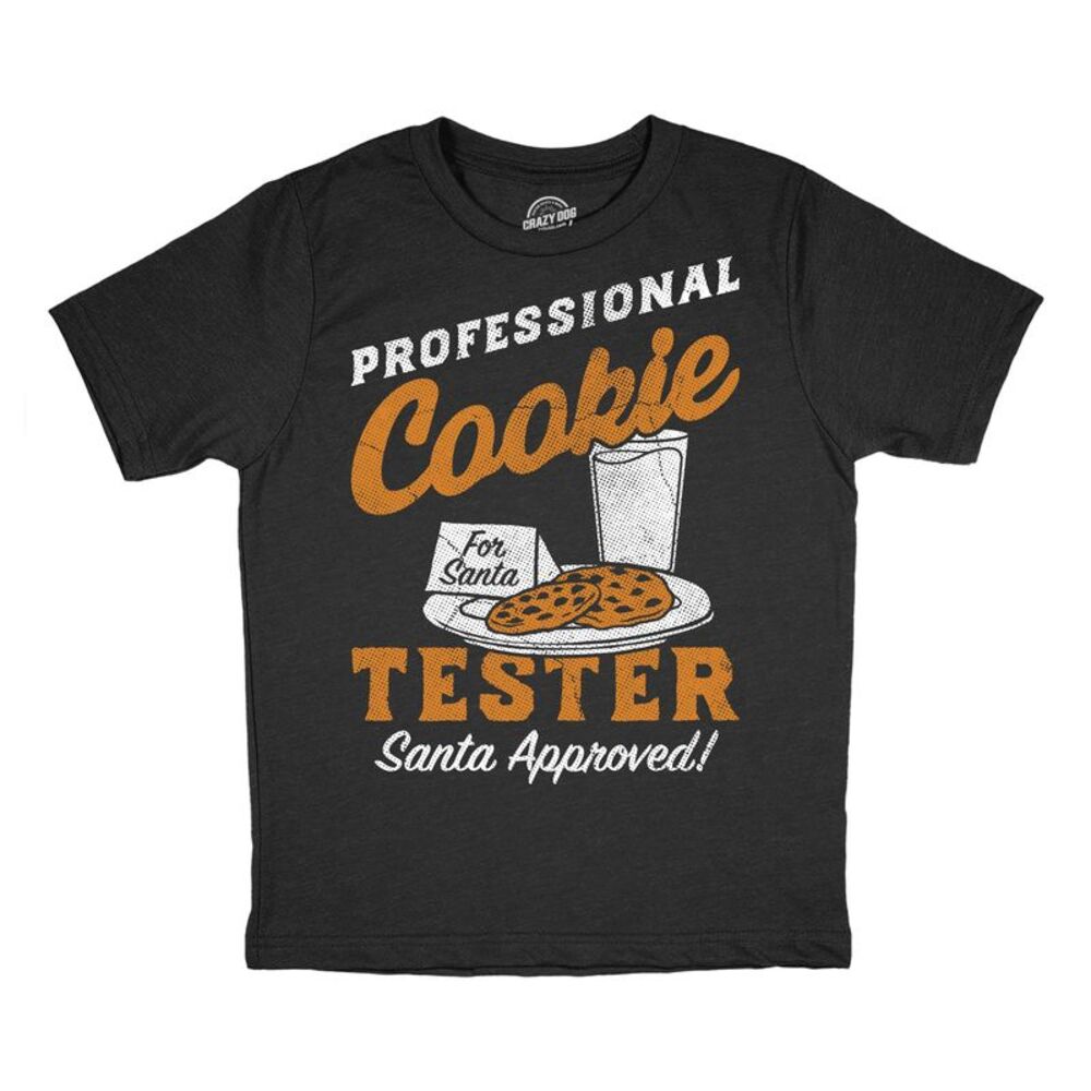 Youth T Shirts Professional Cookie Tester Xmas Tee For Kids
